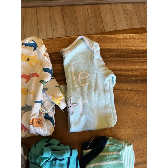 11 Piece Newborn (0-3 Months) Baby Boy/Girl Sleepers Lot - Picture 5 of 16